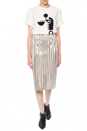 T-shirt with velvet print, zdjęcie 2 T-shirt with velvet print od Isabel Marant
